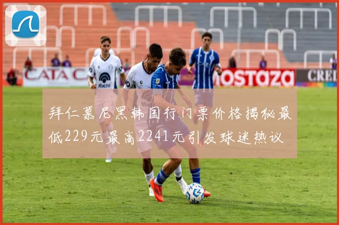 拜仁慕尼黑韩国行门票价格揭秘最低229元最高2241元引发球迷热议